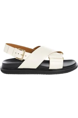 Marni Dames, Schoenen, Wit, Maat: 36 EU Leer