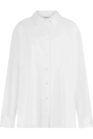 Guess Dames, Blouses & Shirts, Wit, Maat: S Katoen