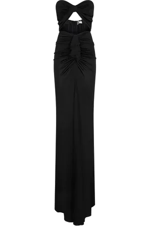 Saint Laurent Dames, Jurken, Zwart, Maat: S Viscose