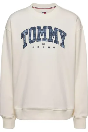 Tommy Hilfiger Heren, Sweatshirts & Hoodies, Wit, Maat: M Katoen