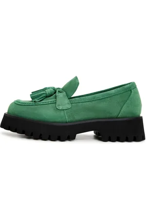 CESARE GASPARI Dames, Schoenen, Groen, Maat: 36 EU Suède