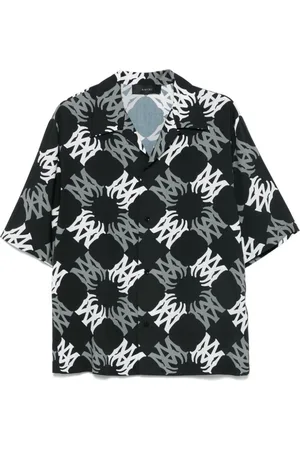 AMIRI Heren, Overhemden, Zwart, Maat: L Viscose