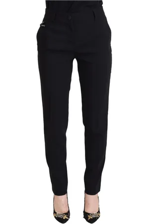 Dolce & Gabbana Dames, Broeken, Zwart, Maat: 3XS Zijde