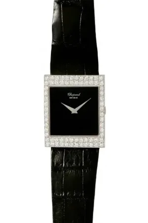 Chopard Dames, Pre-owned, Zwart, Maat: ONE Size Leer