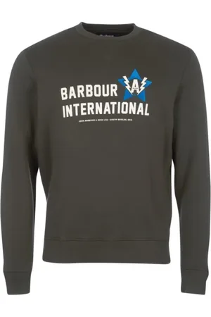 Barbour Heren, Sweatshirts & Hoodies, Grijs, Maat: XL Katoen