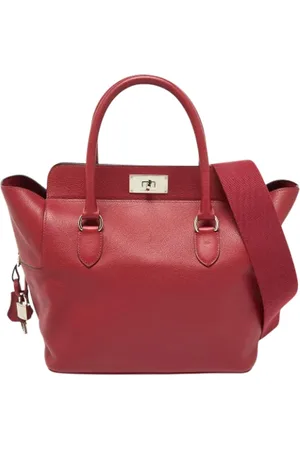 Hermès Dames, Pre-owned, Rood, Maat: ONE Size Leer
