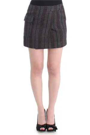 Costume National Dames, Rokken, Grijs, Maat: XS Wol