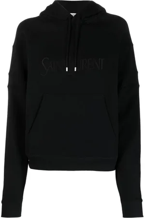 Saint Laurent Dames, Sweatshirts & Hoodies, Zwart, Maat: S Katoen