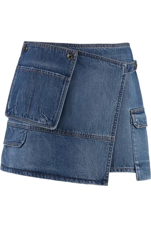Msgm Dames, Rokken, Blauw, Maat: S Denim