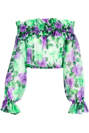 P.A.R.O.S.H. Dames, Blouses & Shirts, Groen, Maat: L Zijde