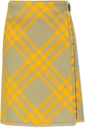 Burberry Dames, Rokken, Groen, Maat: 2XS Wol