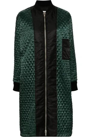 Maison Margiela Dames, Mantels, Groen, Maat: 2XS Nylon
