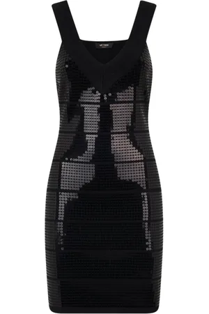 Twin-Set Dames, Jurken, Zwart, Maat: M Viscose