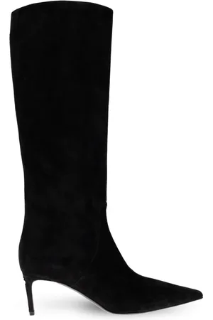 Dolce & Gabbana Dames, Schoenen, Zwart, Maat: 38 1/2 EU Suède