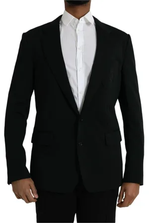 Dolce & Gabbana Heren, Jassen, Zwart, Maat: 2XL Wol