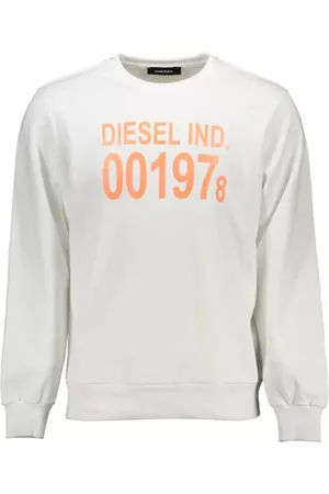 Diesel Heren, Sweatshirts & Hoodies, Wit, Maat: M Katoen