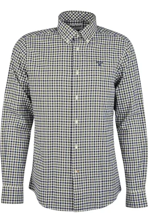 Barbour Heren, Overhemden, Groen, Maat: 2XL Katoen