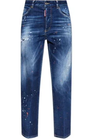 Dsquared2 Dames, Jeans, Blauw, Maat: 2XS Katoen