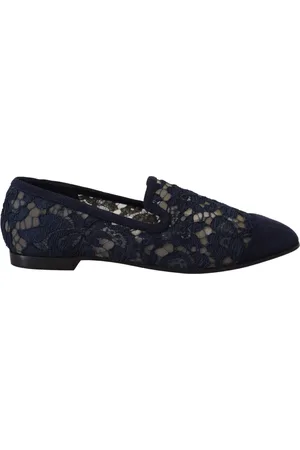 Dolce & Gabbana Dames, Schoenen, Blauw, Maat: 36 EU Katoen