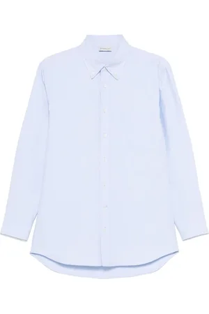 Moncler Dames, Blouses & Shirts, Blauw, Maat: XS Katoen