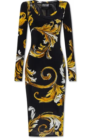 VERSACE Dames, Jurken, Zwart, Maat: XS