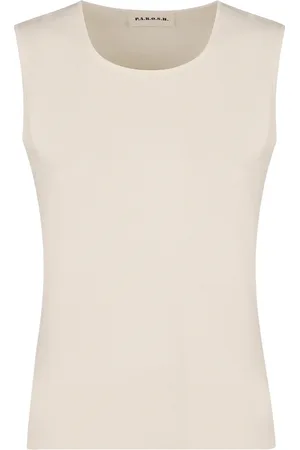 P.A.R.O.S.H. Dames, Tops, Wit, Maat: M Viscose