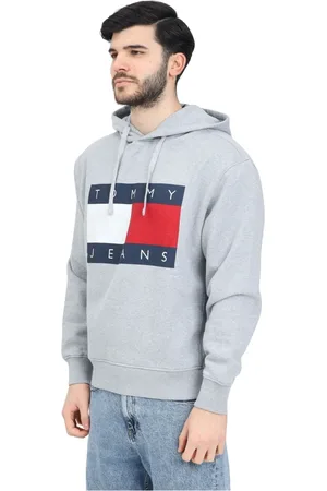 Tommy Hilfiger Heren, Sweatshirts & Hoodies, Grijs, Maat: XL Katoen