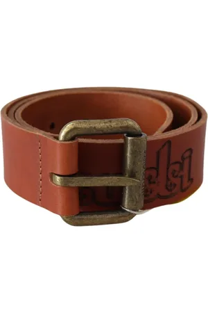 Roberto Cavalli Unisex, Accessoires, Bruin, Maat: 85 CM Leer