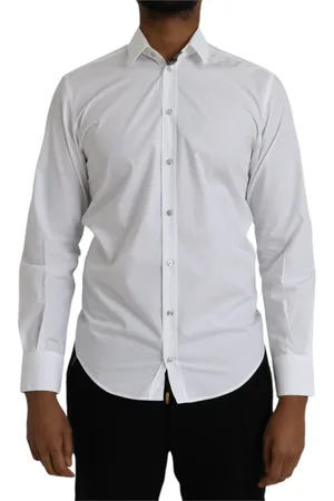Dolce & Gabbana Heren, Overhemden, Wit, Maat: XS Katoen