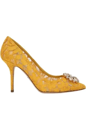 Dolce & Gabbana Dames, Schoenen, Geel, Maat: 38 1/2 EU