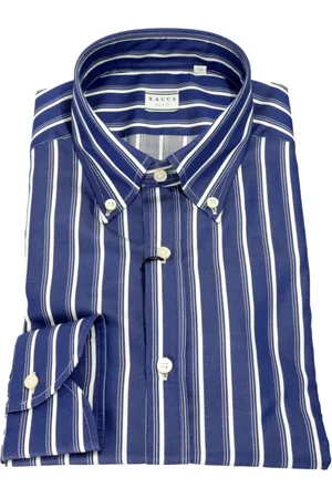 Xacus Heren, Overhemden, Blauw, Maat: M Katoen
