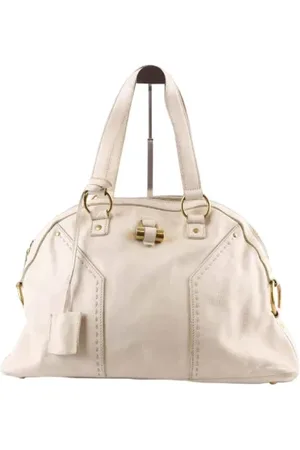 Saint Laurent Dames, Pre-owned, Wit, Maat: ONE Size Leer
