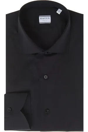 Xacus Heren, Overhemden, Zwart, Maat: 3XL Katoen