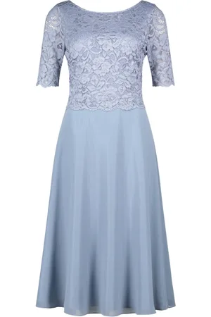 Vera Mont Dames, Jurken, Blauw, Maat: 5XL Poliester
