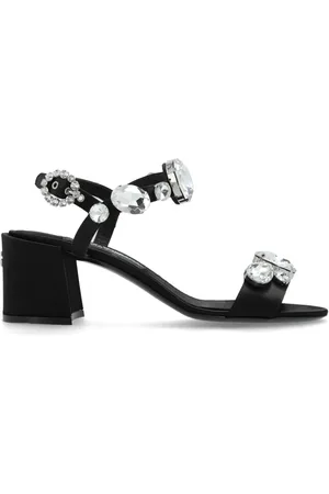 Dolce & Gabbana Dames, Schoenen, Zwart, Maat: 37 EU Zijde