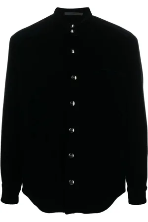 Giorgio Armani Heren, Overhemden, Blauw, Maat: XL Viscose