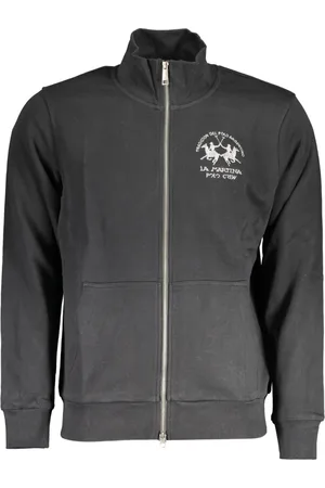 La Martina Heren, Sweatshirts & Hoodies, Zwart, Maat: S