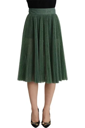 Dolce & Gabbana Dames, Rokken, Groen, Maat: XS Katoen