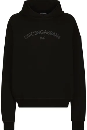 Dolce & Gabbana Heren, Sweatshirts & Hoodies, Zwart, Maat: XS Katoen