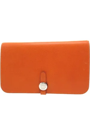 Hermès Dames, Pre-owned, Oranje, Maat: ONE Size Leer