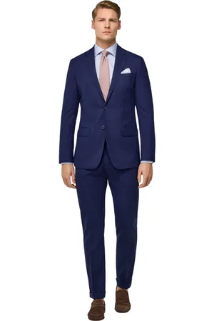 Boggi Milano Heren, Pakken, Blauw, Maat: XL Wol