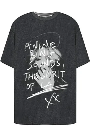 ANINE BING Dames, Tops, Zwart, Maat: XS Katoen