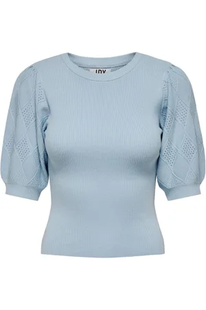 JACQUELINE DE YONG Dames, Truien, Blauw, Maat: XL Nylon