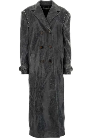 Alessandra Rich Dames, Mantels, Grijs, Maat: S