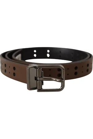 Dolce & Gabbana Heren, Accessoires, Bruin, Maat: 90 CM Leer