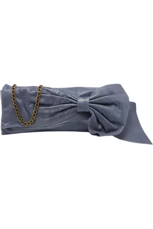 VALENTINO Dames, Pre-owned, Blauw, Maat: ONE Size Leer