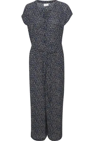 Kaffe Dames, Jumpsuits & Playsuits, Blauw, Maat: 2XL