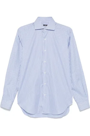 BARBA Heren, Overhemden, Blauw, Maat: 3XL