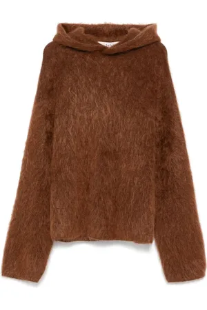 Séfr Heren, Sweatshirts & Hoodies, Bruin, Maat: L Wol