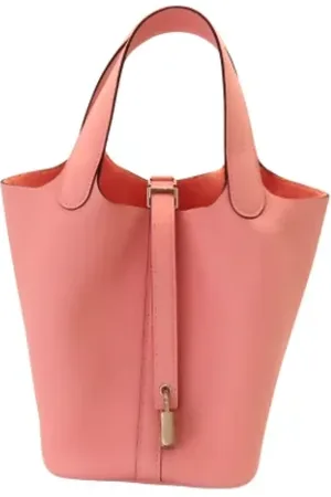 Hermès Dames, Pre-owned, Roze, Maat: ONE Size Leer